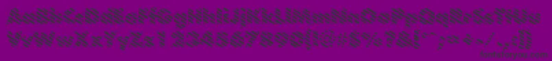 Шрифт BarberpoleRegular – чёрные шрифты на фиолетовом фоне