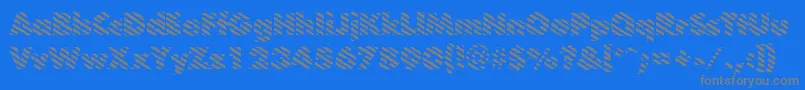 BarberpoleRegular Font – Gray Fonts on Blue Background