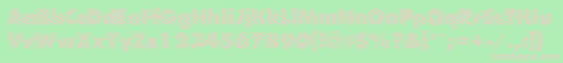 BarberpoleRegular Font – Pink Fonts on Green Background