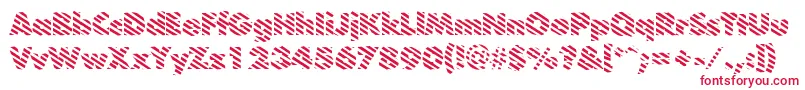 BarberpoleRegular Font – Red Fonts on White Background