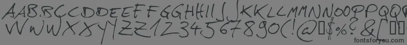Hans Font – Black Fonts on Gray Background