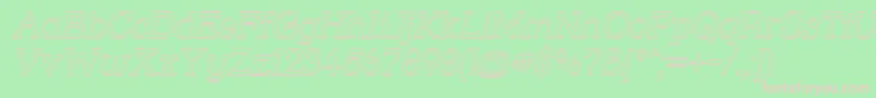 Strsloui Font – Pink Fonts on Green Background