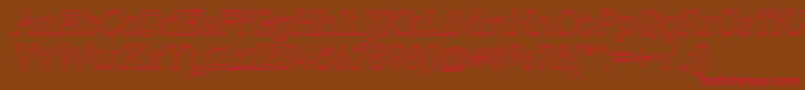 Strsloui Font – Red Fonts on Brown Background