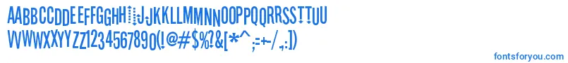 StereofidelicRegular-Schriftart – Blaue Schriften