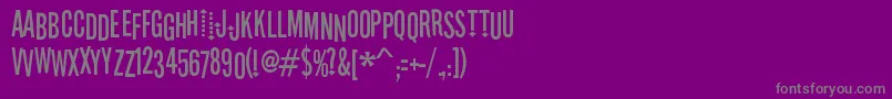 fuente StereofidelicRegular – Fuentes Grises Sobre Fondo Morado
