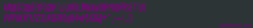 Шрифт StereofidelicRegular – фиолетовые шрифты на чёрном фоне