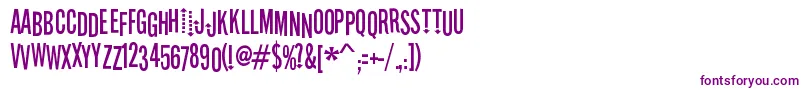 Шрифт StereofidelicRegular – фиолетовые шрифты на белом фоне