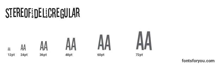StereofidelicRegular Font Sizes