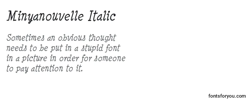 Minyanouvelle Italic Font