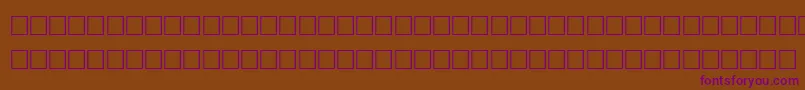 TimeRegular Font – Purple Fonts on Brown Background