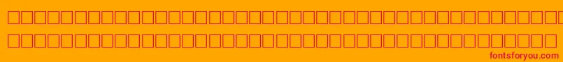 TimeRegular Font – Red Fonts on Orange Background