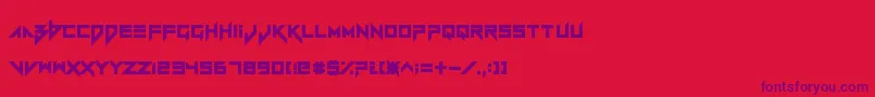 VerminVibesRedux Font – Purple Fonts on Red Background