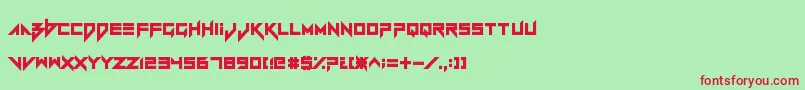 VerminVibesRedux Font – Red Fonts on Green Background