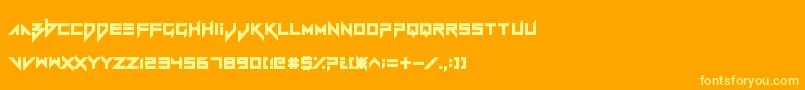 VerminVibesRedux Font – Yellow Fonts on Orange Background