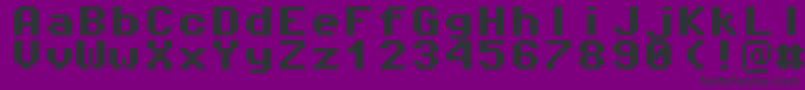 Czcionka Pixeloperatormono8Bold – czarne czcionki na fioletowym tle