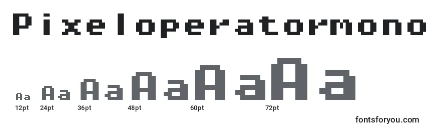 Größen der Schriftart Pixeloperatormono8Bold