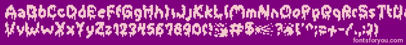 Hydratinglip Font – Pink Fonts on Purple Background