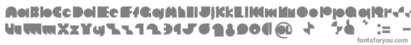 Deccodisco-fontti – harmaat kirjasimet valkoisella taustalla