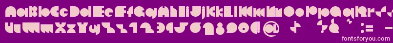 Deccodisco Font – Pink Fonts on Purple Background