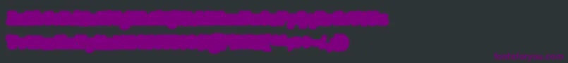 GiantHeadTwoOt-Schriftart – Violette Schriften auf schwarzem Hintergrund