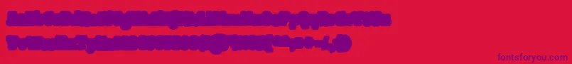 GiantHeadTwoOt Font – Purple Fonts on Red Background