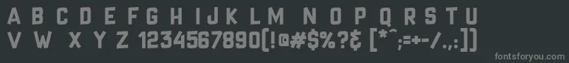 CrazySixties Font – Gray Fonts on Black Background