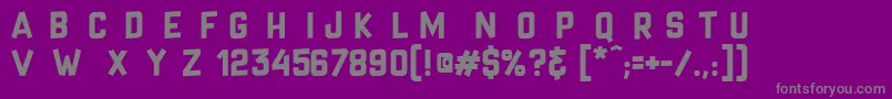 CrazySixties Font – Gray Fonts on Purple Background