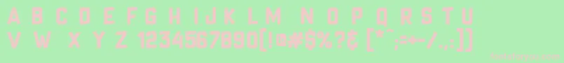 CrazySixties Font – Pink Fonts on Green Background