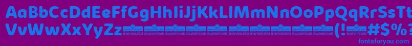 KabrioAbarthExtraboldTrial Font – Blue Fonts on Purple Background