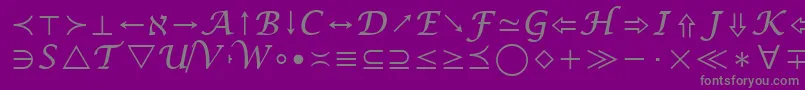 Подробнее о шрифте MathSymbol Шрифт MathSymbol – серые шрифты на фиолетовом фоне