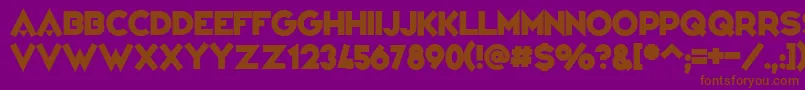 VarietРІ Font – Brown Fonts on Purple Background