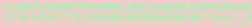 VarietРІ Font – Green Fonts on Pink Background