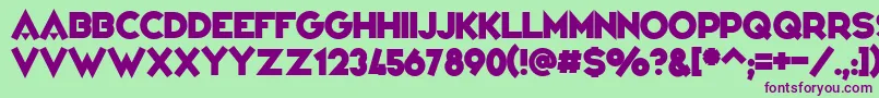 VarietРІ Font – Purple Fonts on Green Background