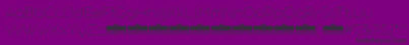 AristotelicaDisplayThinTrial Font – Black Fonts on Purple Background