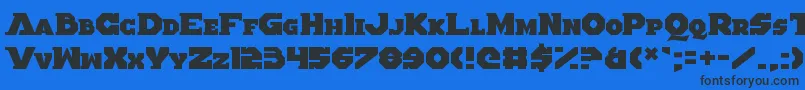 AlteredQuest Font – Black Fonts on Blue Background