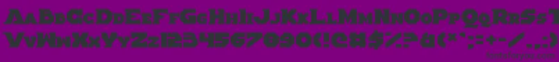 AlteredQuest Font – Black Fonts on Purple Background