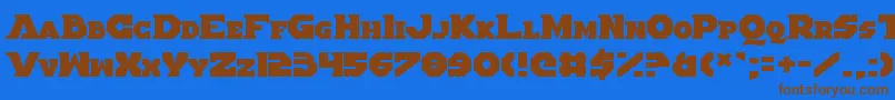 AlteredQuest Font – Brown Fonts on Blue Background