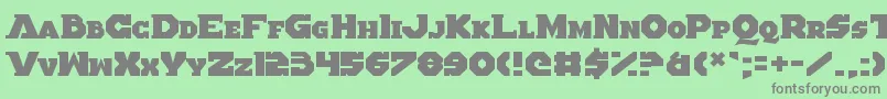 AlteredQuest-Schriftart – Graue Schriften auf grünem Hintergrund