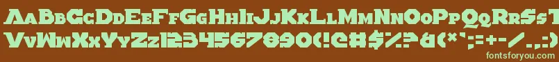 AlteredQuest Font – Green Fonts on Brown Background