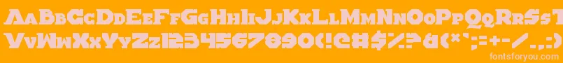 フォントAlteredQuest – オレンジの背景にピンクのフォント