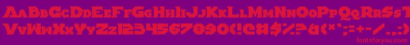 AlteredQuest Font – Red Fonts on Purple Background