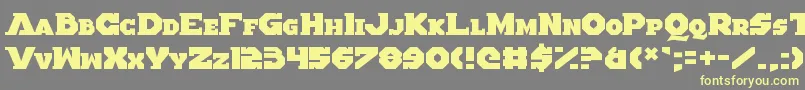 AlteredQuest Font – Yellow Fonts on Gray Background