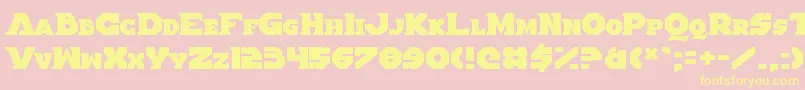 AlteredQuest Font – Yellow Fonts on Pink Background