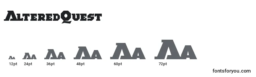 AlteredQuest Font Sizes