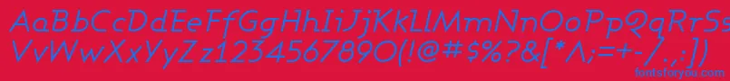 fuente AshbyBookItalic – Fuentes Azules Sobre Fondo Rojo