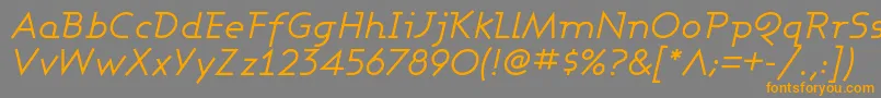 fuente AshbyBookItalic – Fuentes Naranjas Sobre Fondo Gris