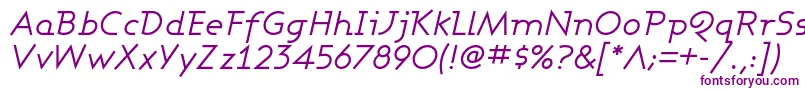 AshbyBookItalic Font – Purple Fonts