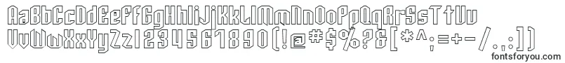 Шрифт SfArcheryBlackOutline – геометрические шрифты