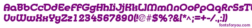 MedflyHeavy Font – Purple Fonts on White Background