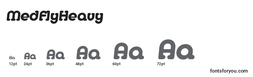 Размеры шрифта MedflyHeavy